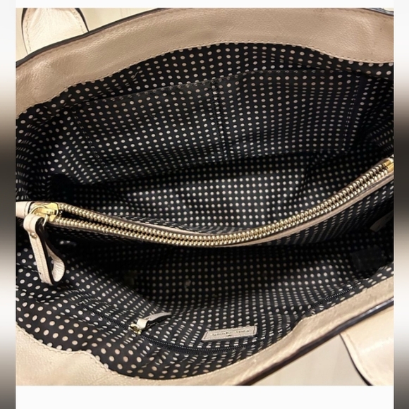 Kate Spade Cream Leather Satchel with Bow Detail - Picture 5 of 7